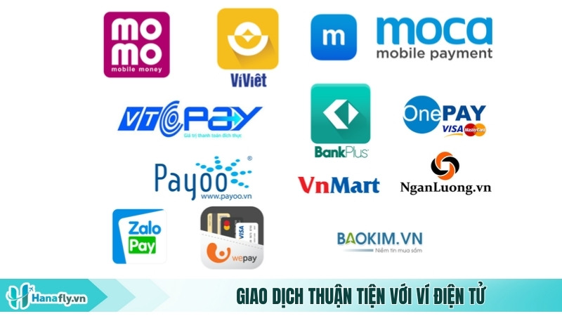 Giao dịch thuận tiện với ví điện tử